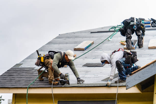 Professional Storm Damage Roof Repair technician working in Washington Boro, PA